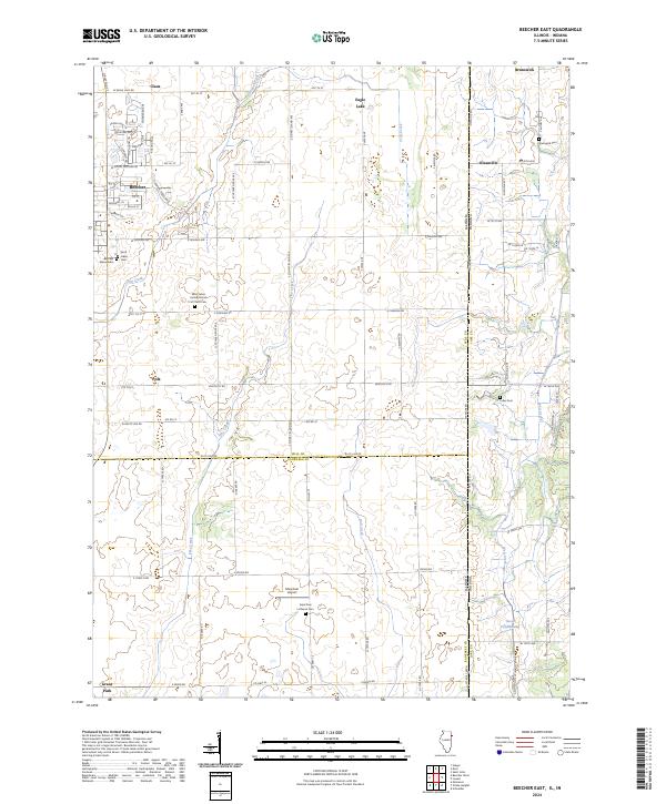 USGS Topographic Map – Beecher East