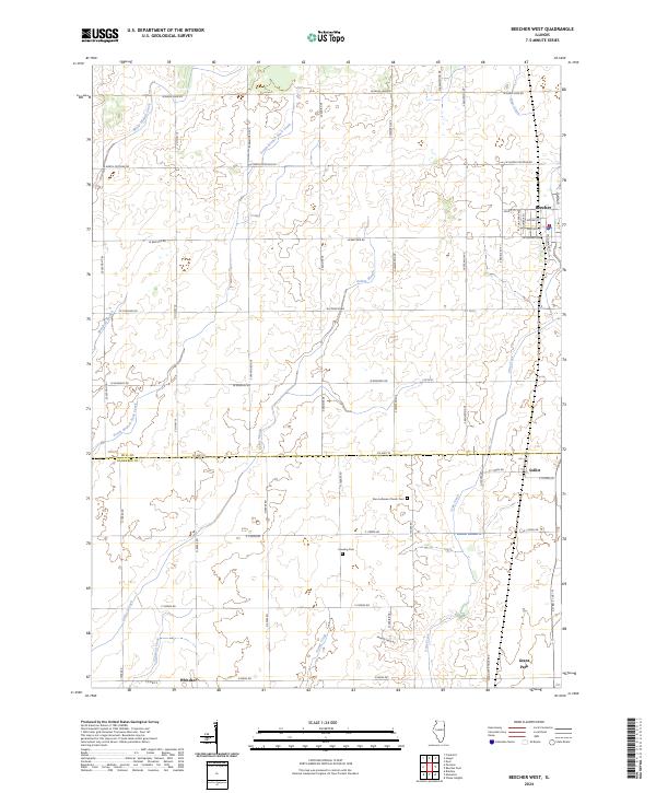 USGS Topographic Map – Beecher West
