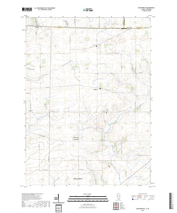 USGS Topographic Map – Belvidere NE
