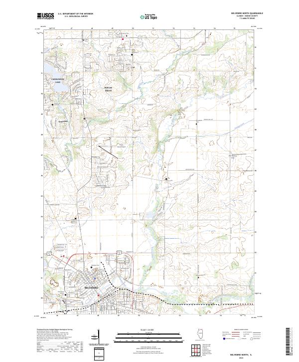 USGS Topographic Map – Belvidere North
