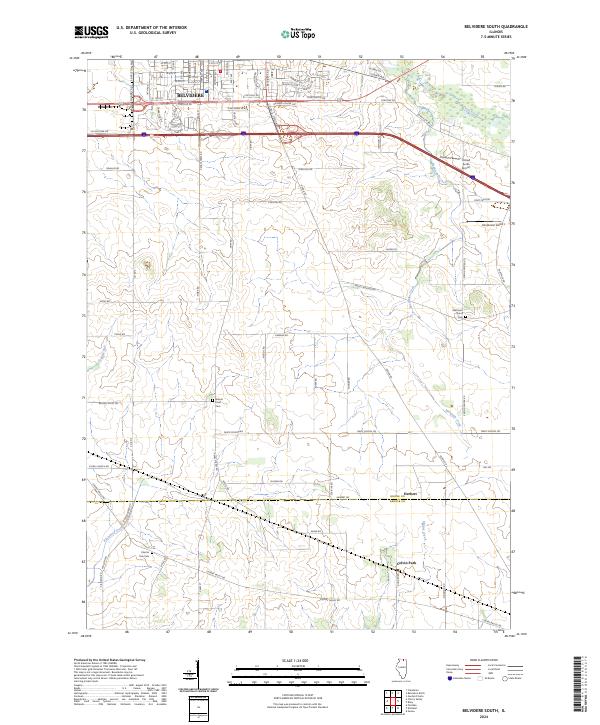 USGS Topographic Map – Belvidere South