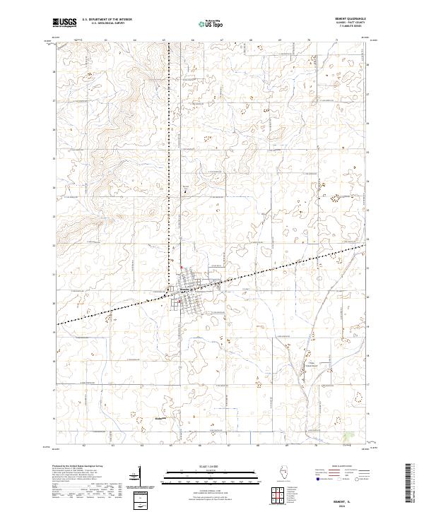 USGS Topographic Map – Bement