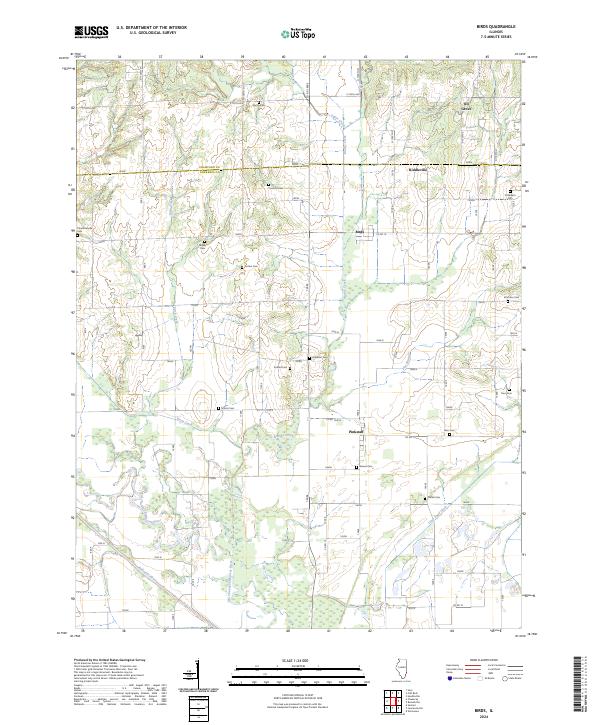 USGS Topographic Map – Birds