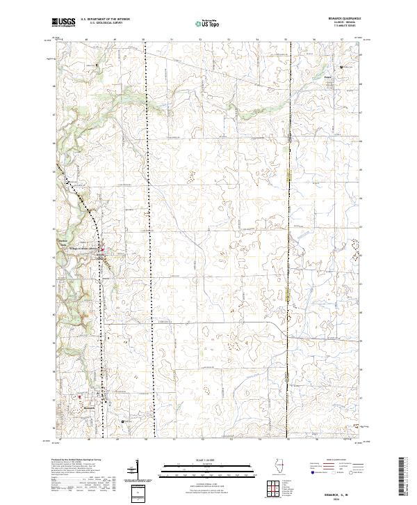USGS Topographic Map – Bismarck