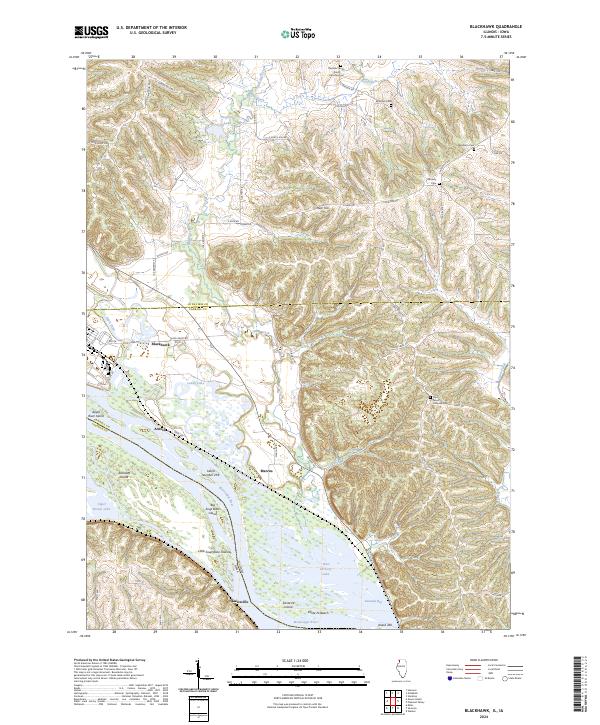USGS Topographic Map – Blackhawk