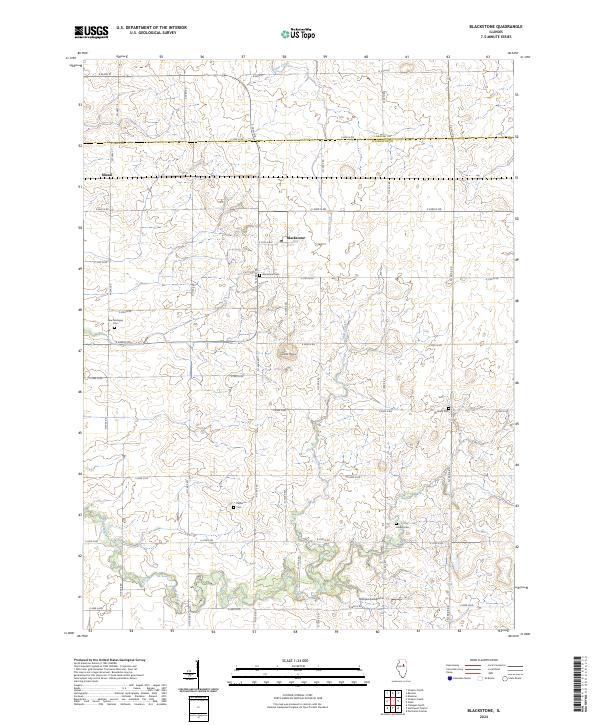 USGS Topographic Map – Blackstone