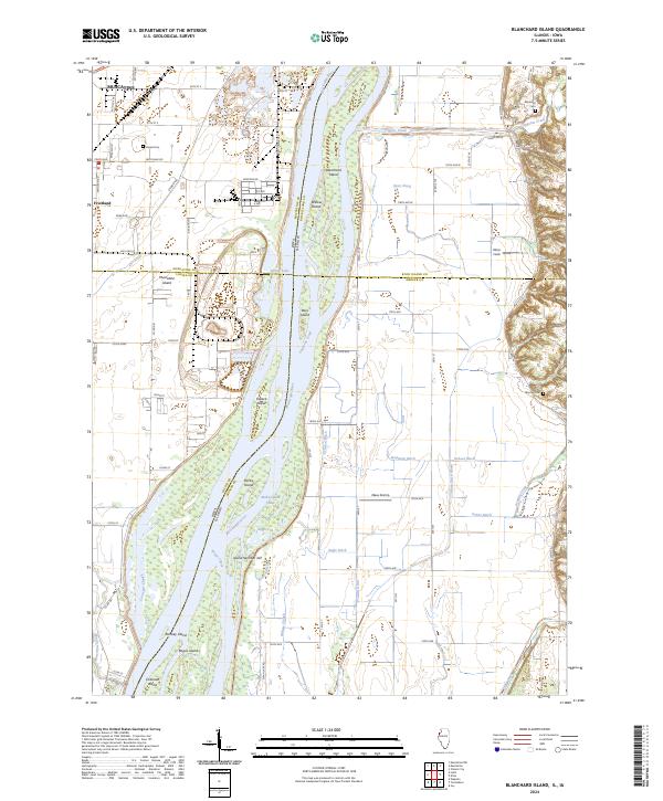 USGS Topographic Map – Blanchard Island