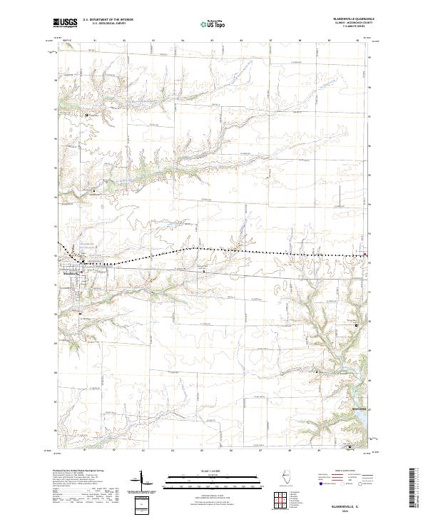 USGS Topographic Map – Blandinsville