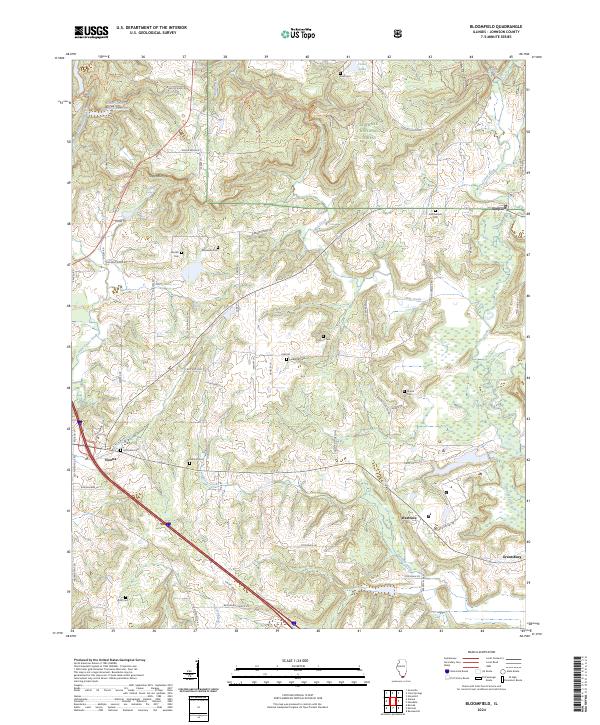 USGS Topographic Map – Bloomfield