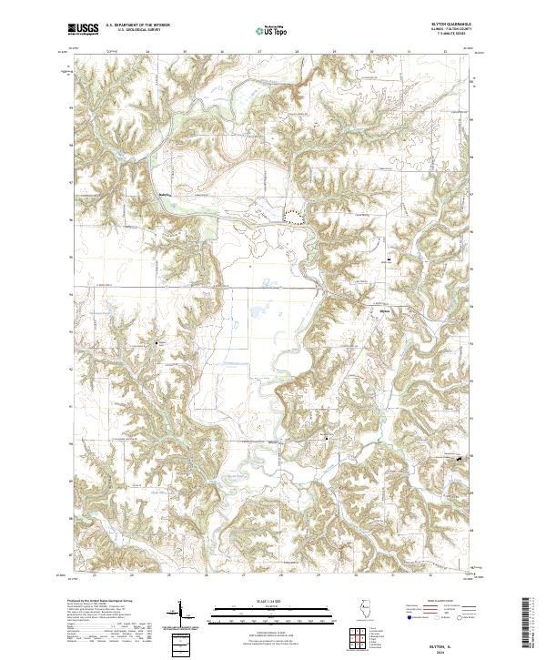 USGS Topographic Map – Blyton