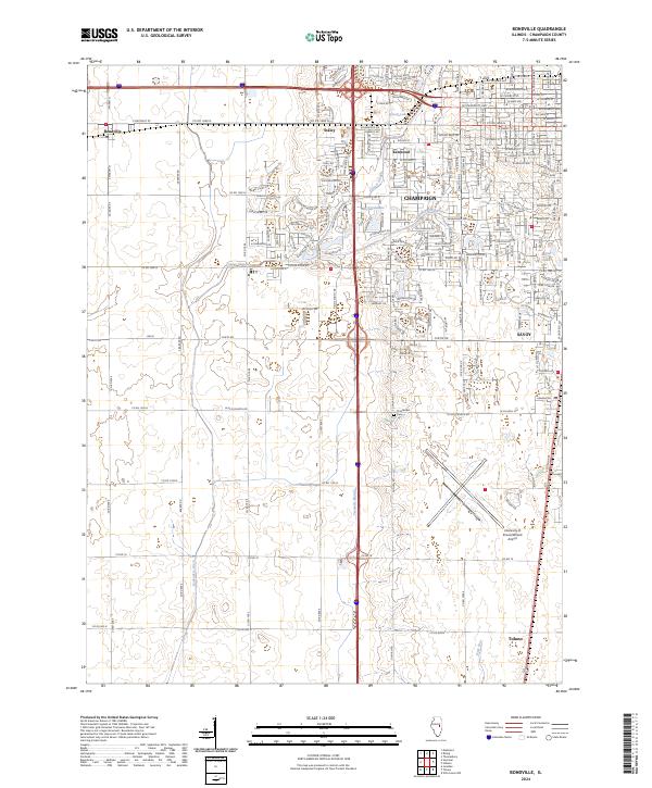 USGS Topographic Map – Bondville