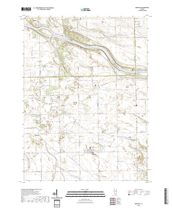 USGS Topographic Map – Bonfield