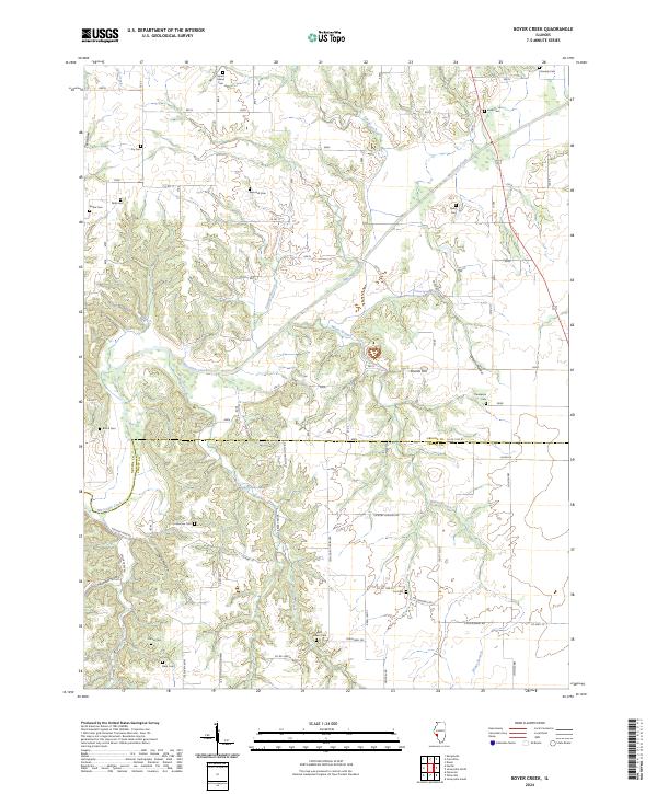 USGS Topographic Map – Boyer Creek
