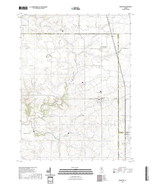 USGS Topographic Map – Bradford
