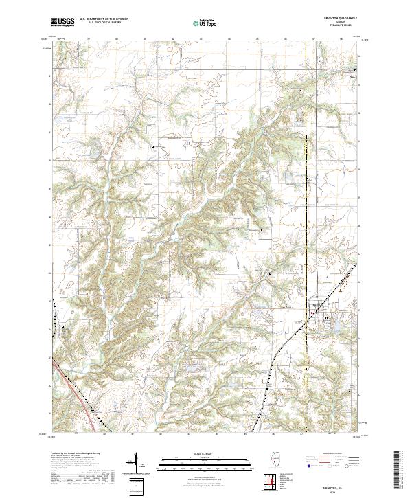 USGS Topographic Map – Brighton