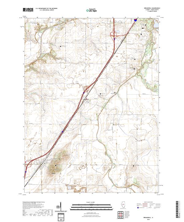 USGS Topographic Map – Broadwell