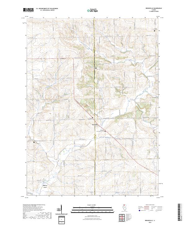 USGS Topographic Map – Brookville