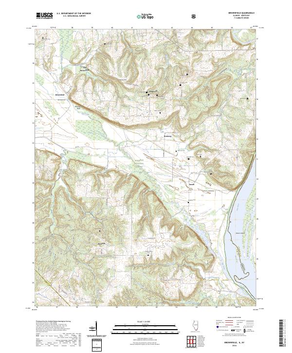 USGS Topographic Map – Brownfield