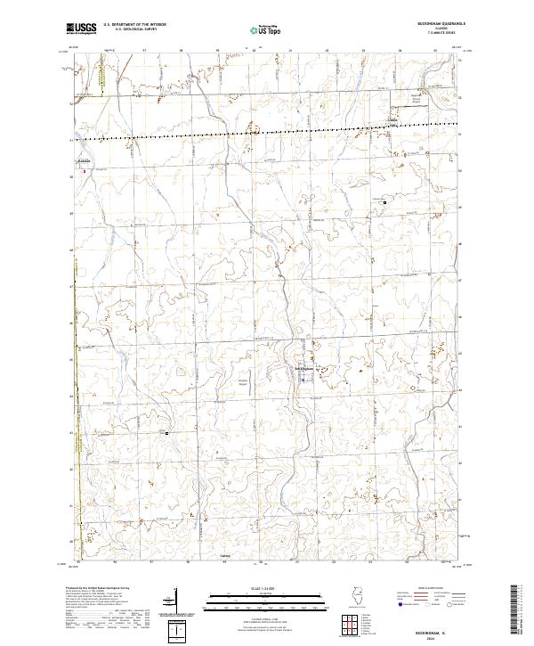 USGS Topographic Map – Buckingham