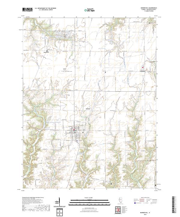 USGS Topographic Map – Bunker Hill
