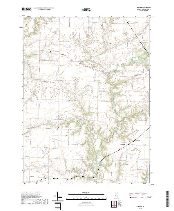 USGS Topographic Map – Burnside