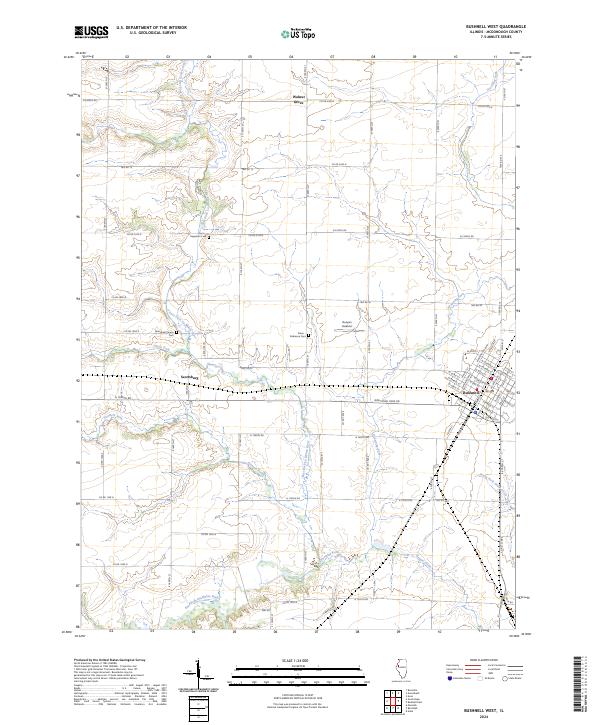 USGS Topographic Map – Bushnell West