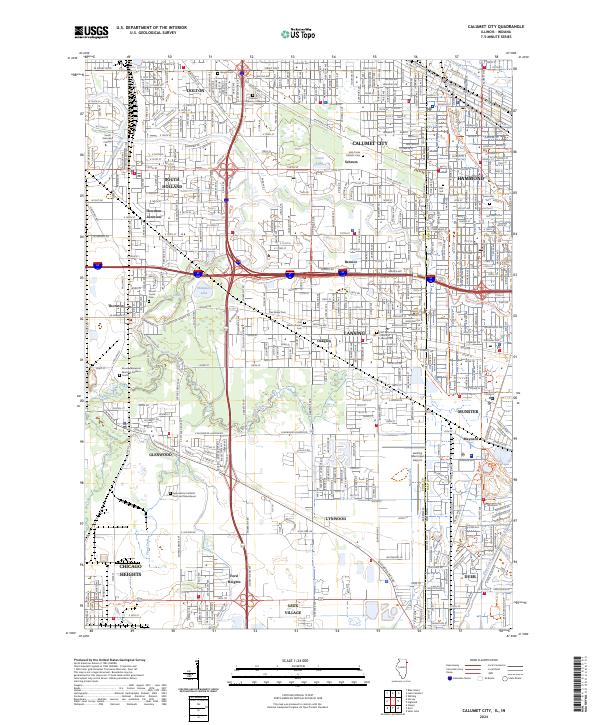 USGS Topographic Map – Calumet City