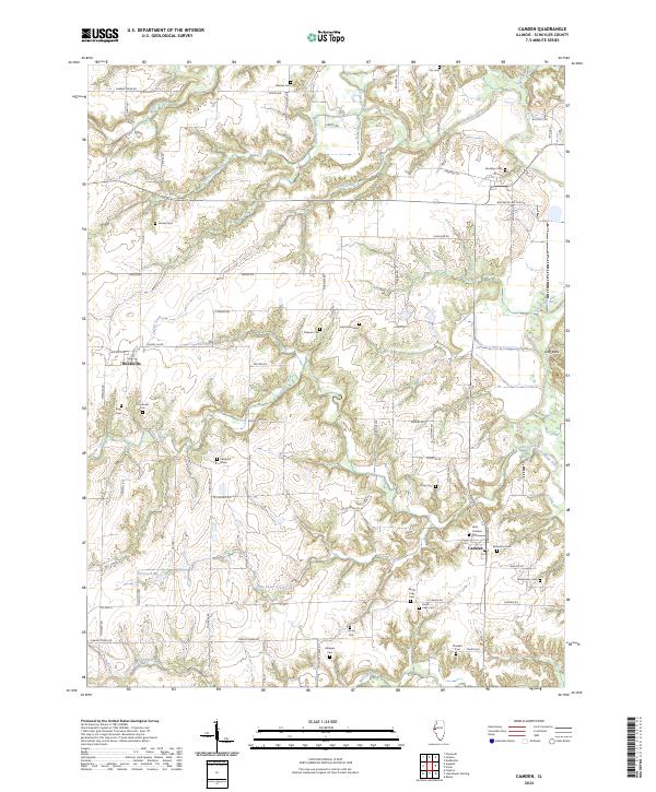 USGS Topographic Map – Camden