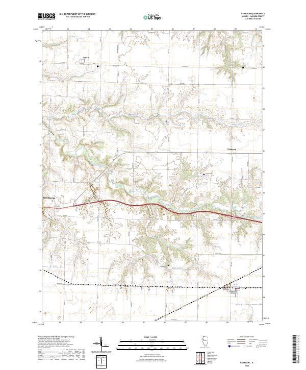 USGS Topographic Map – Cameron