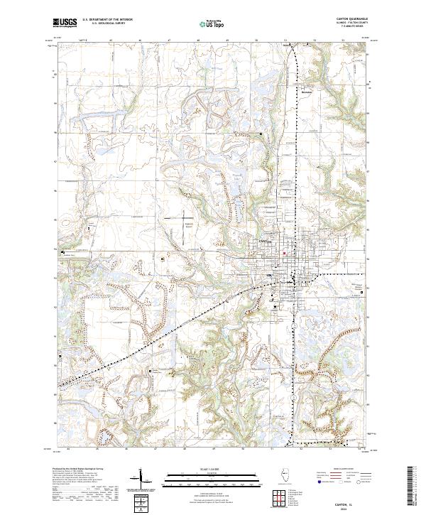 USGS Topographic Map – Canton