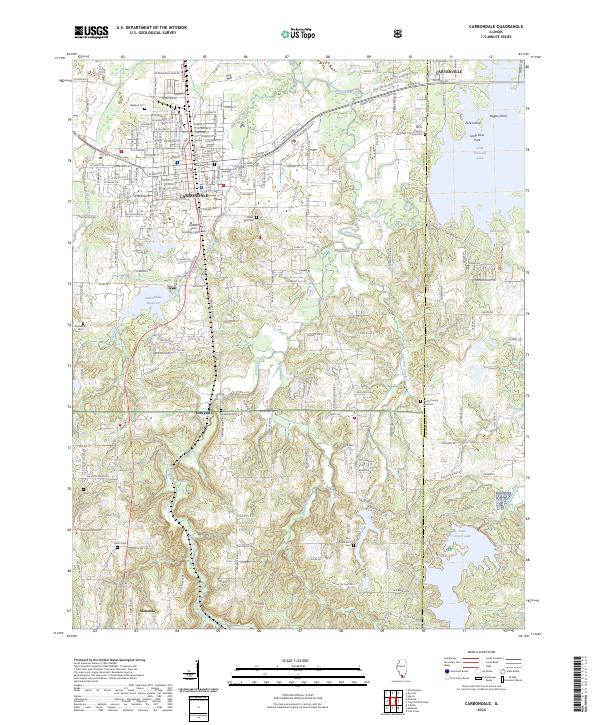 USGS Topographic Map – Carbondale