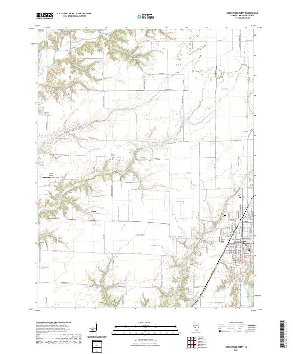 USGS Topographic Map – Carlinville West