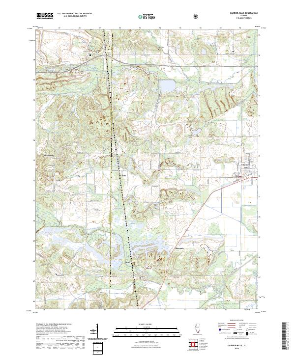 USGS Topographic Map – Carrier Mills