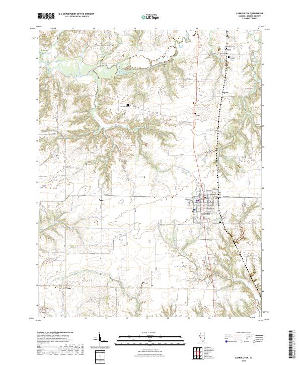 USGS Topographic Map – Carrollton