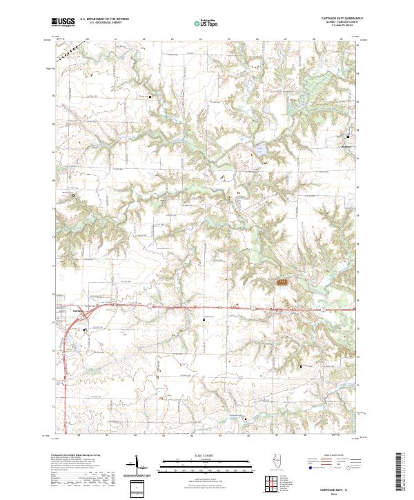 USGS Topographic Map – Carthage East