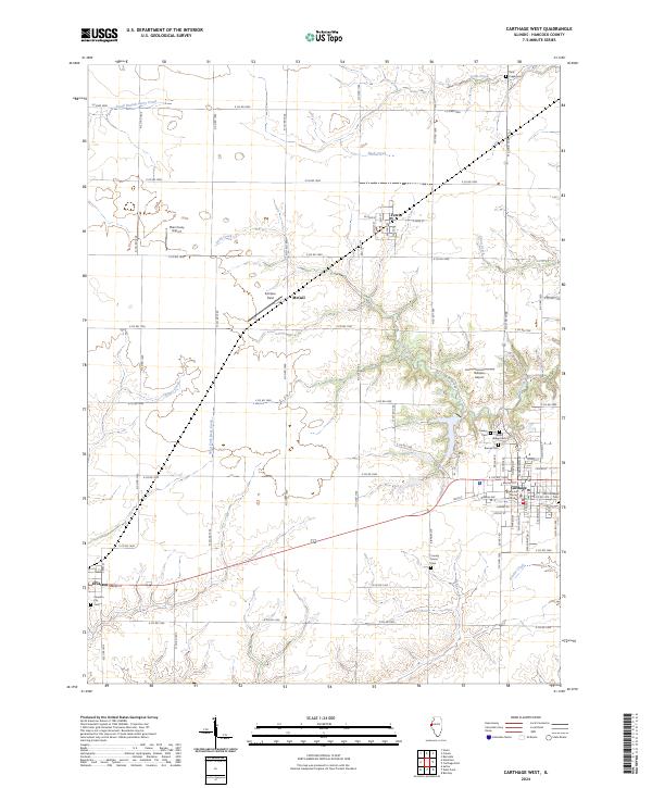 USGS Topographic Map – Carthage West