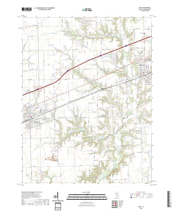USGS Topographic Map – Casey