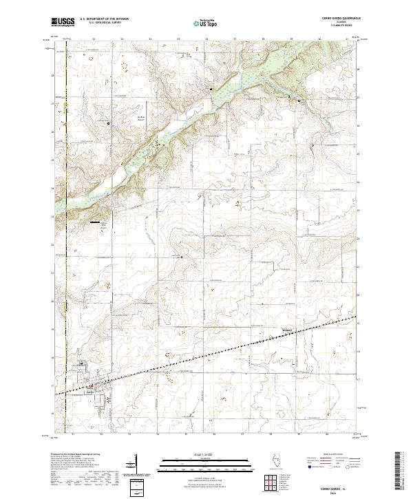 USGS Topographic Map – Cerro Gordo