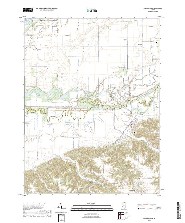 USGS Topographic Map – Chandlerville