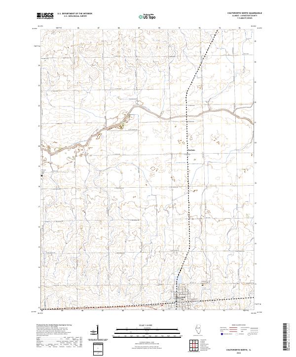 USGS Topographic Map – Chatsworth North