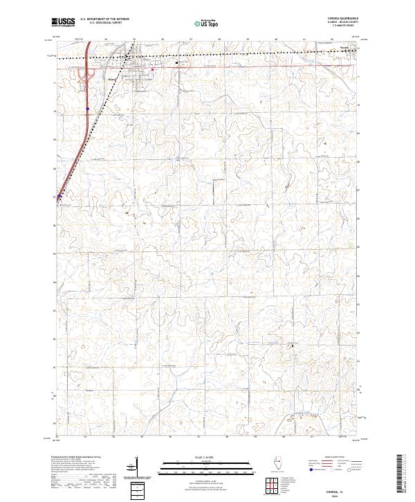 USGS Topographic Map – Chenoa