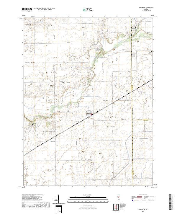 USGS Topographic Map – Chestnut