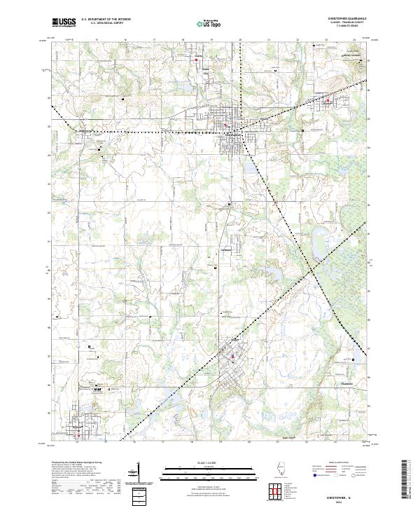 USGS Topographic Map – Christopher
