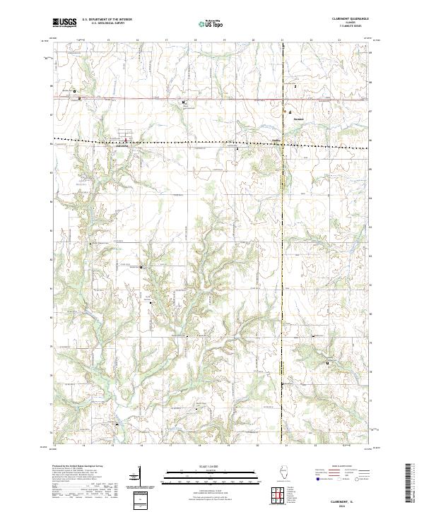 USGS Topographic Map – Claremont