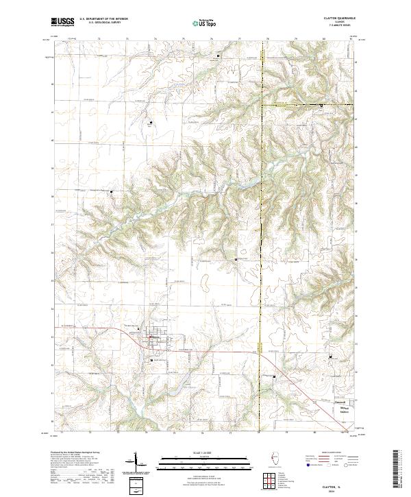 USGS Topographic Map – Clayton