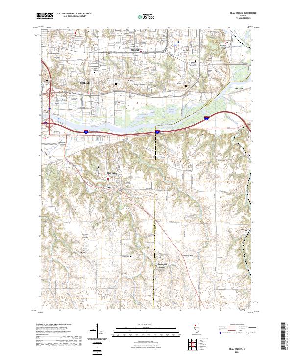 USGS Topographic Map – Coal Valley