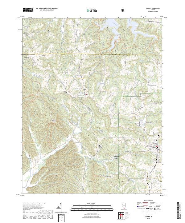 USGS Topographic Map – Cobden