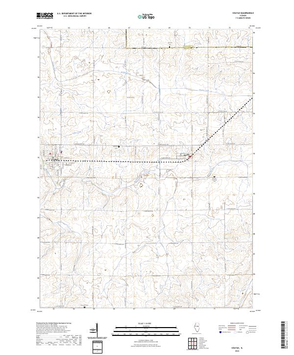 USGS Topographic Map – Colfax