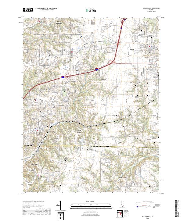 USGS Topographic Map – Collinsville