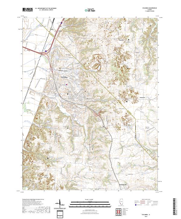 USGS Topographic Map – Columbia